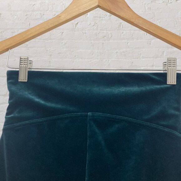 SPANX Velvet Leggings Size W High Waist Tummy Control Malachite Green - Picture 6 of 16